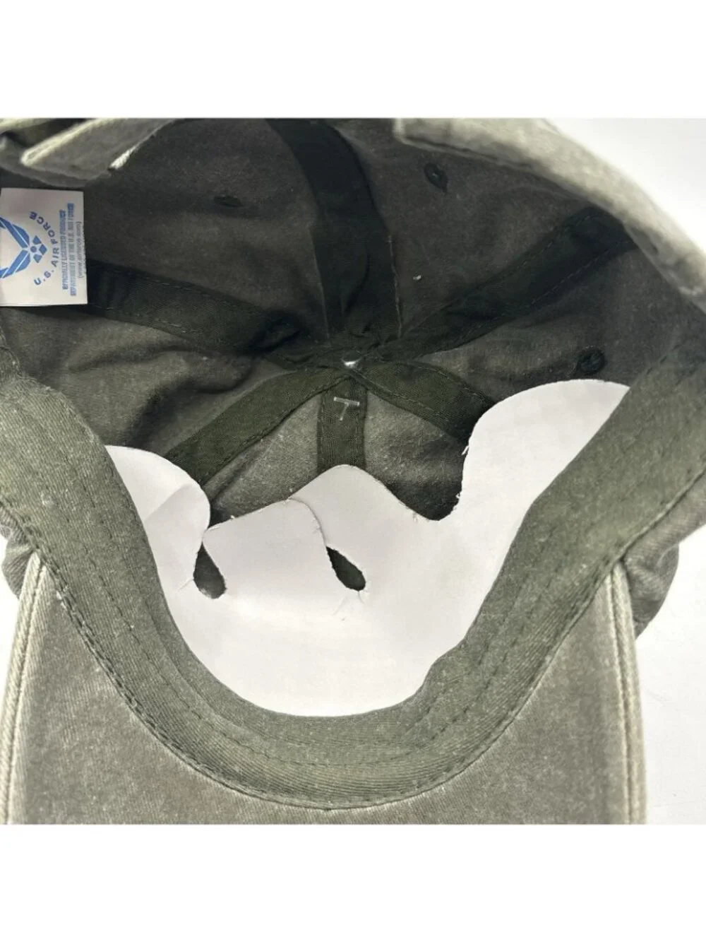 US Air Force Hat Cap Military Logo Adjustable Strapback Green NWT